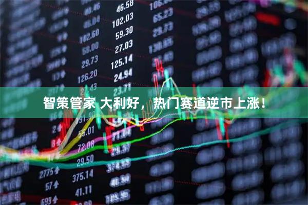 智策管家 大利好，热门赛道逆市上涨！