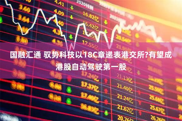 国融汇通 驭势科技以18C章递表港交所?有望成港股自动驾驶第一股
